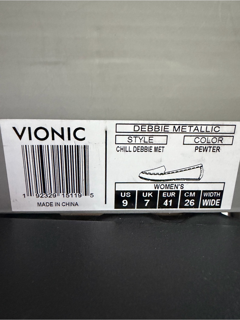 Vionic Debbie Metallic Pewter Women's Slip-On Loafer